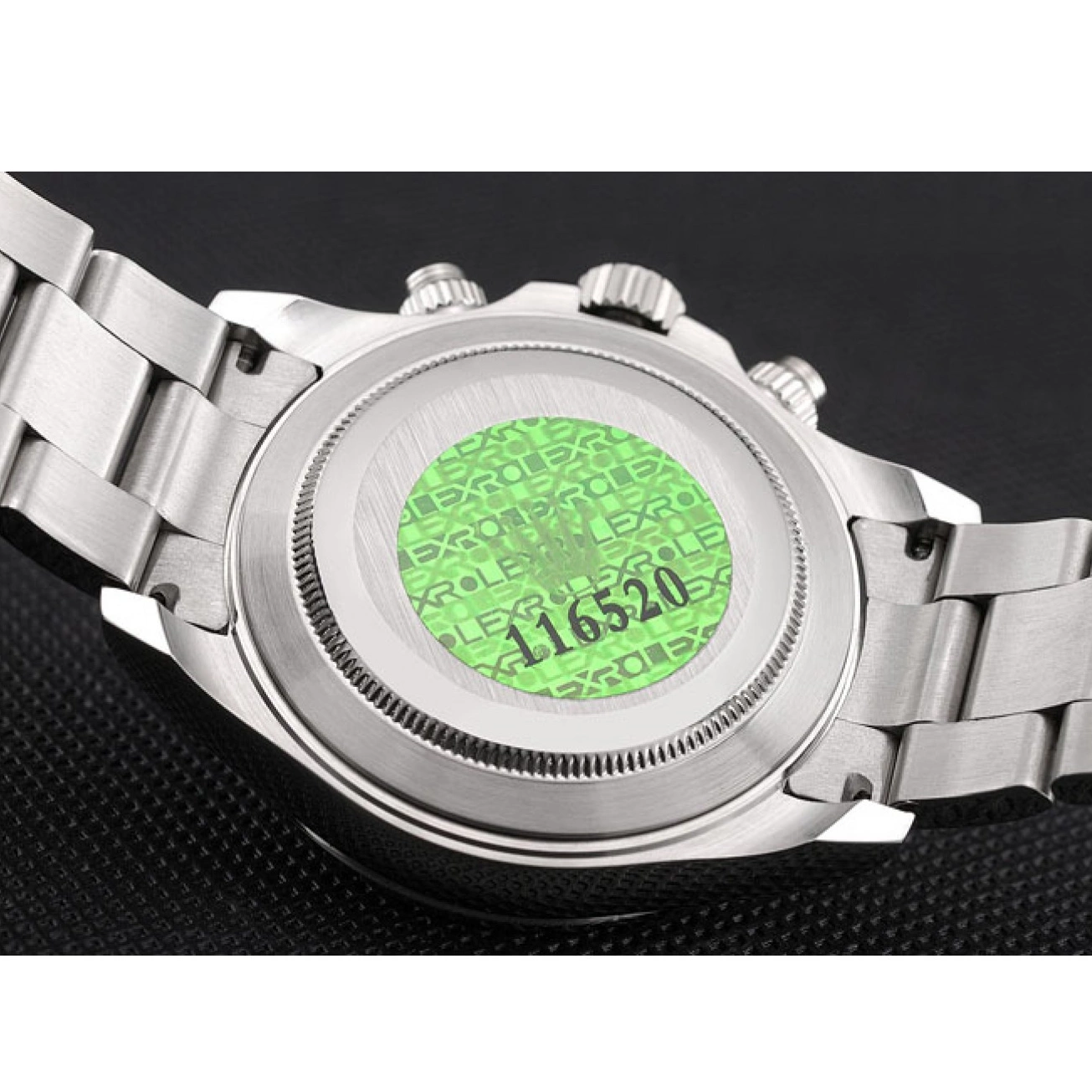 Aaa replica watch Swiss Dial Stainless Steel Rolex Black Bracelet Daytona 80296 0630